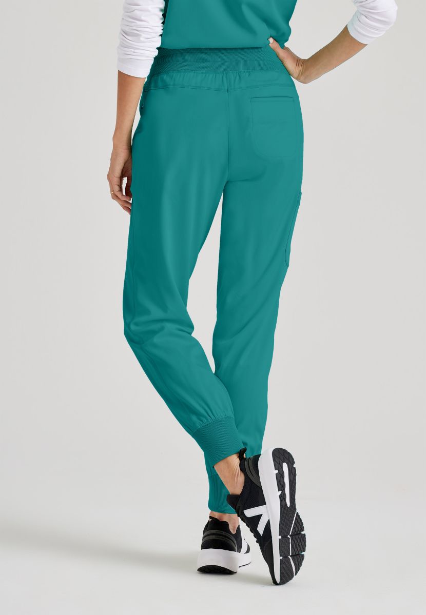 Grey's Anatomy Eden Women's 5-Pocket Cargo Jogger Scrub Trousers | Teal