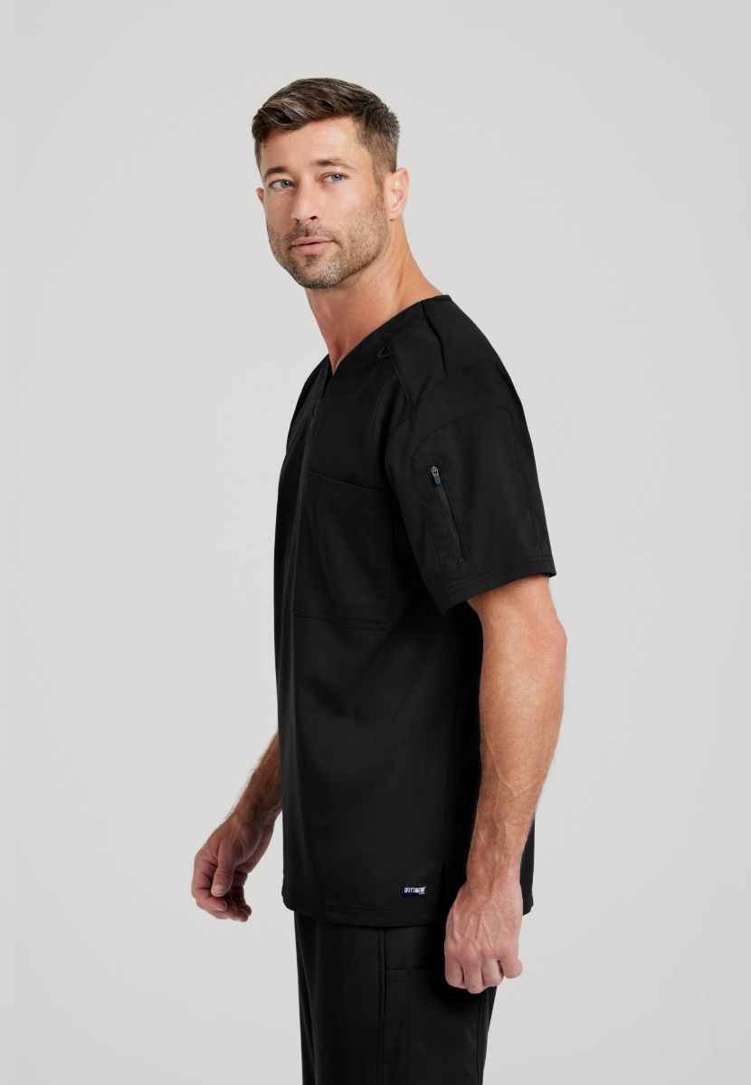 Grey's Anatomy Murphy V-Neck Scrub Top | BLACK