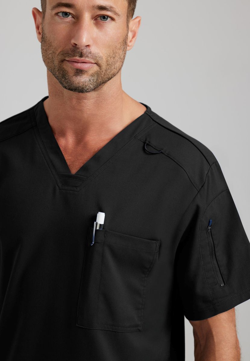 Grey's Anatomy Murphy V-Neck Scrub Top | BLACK