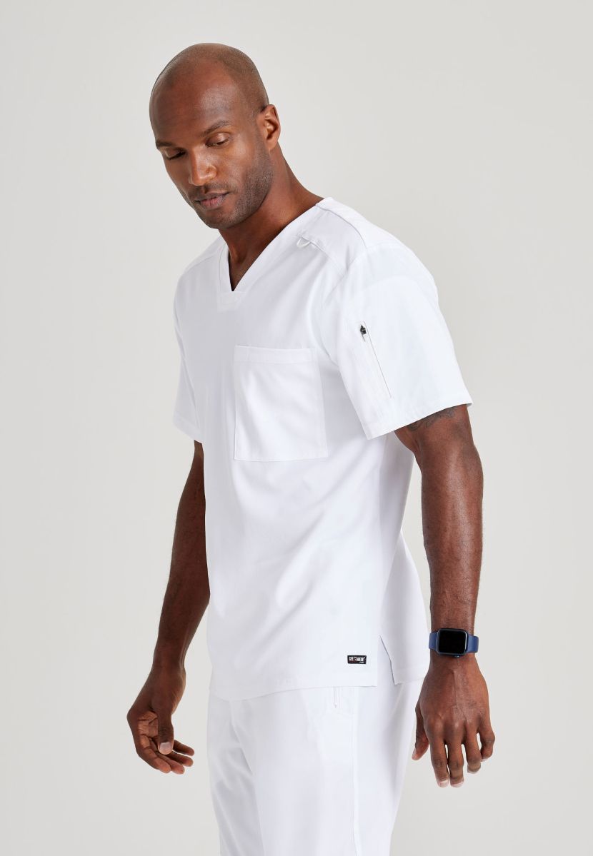 Grey's Anatomy Murphy V-Neck Scrub Top | WHITE