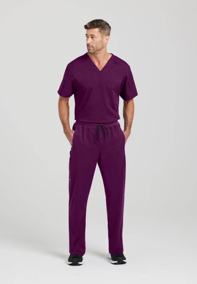 Grey's Anatomy Murphy V-Neck Scrub Top | Wine