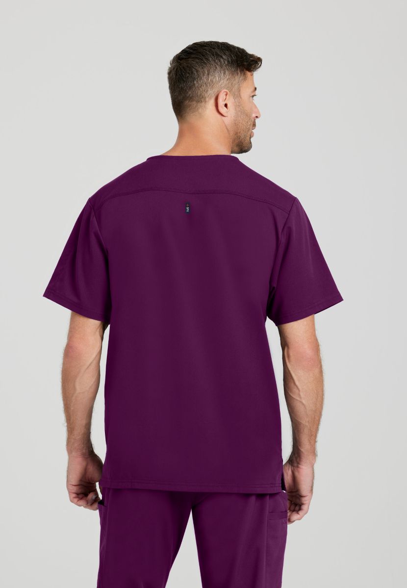 Grey's Anatomy Murphy V-Neck Scrub Top | Wine
