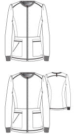 Grey's Anatomy Spandex Stretch Millie Jacket-3 Pocket Zip Jacket | MAIN-IMAGE