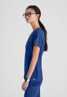 Grey's Anatomy Evolve Sway Scrub Top | NAVY