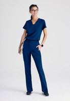 Grey's Anatomy Evolve Sway Scrub Top | NAVY