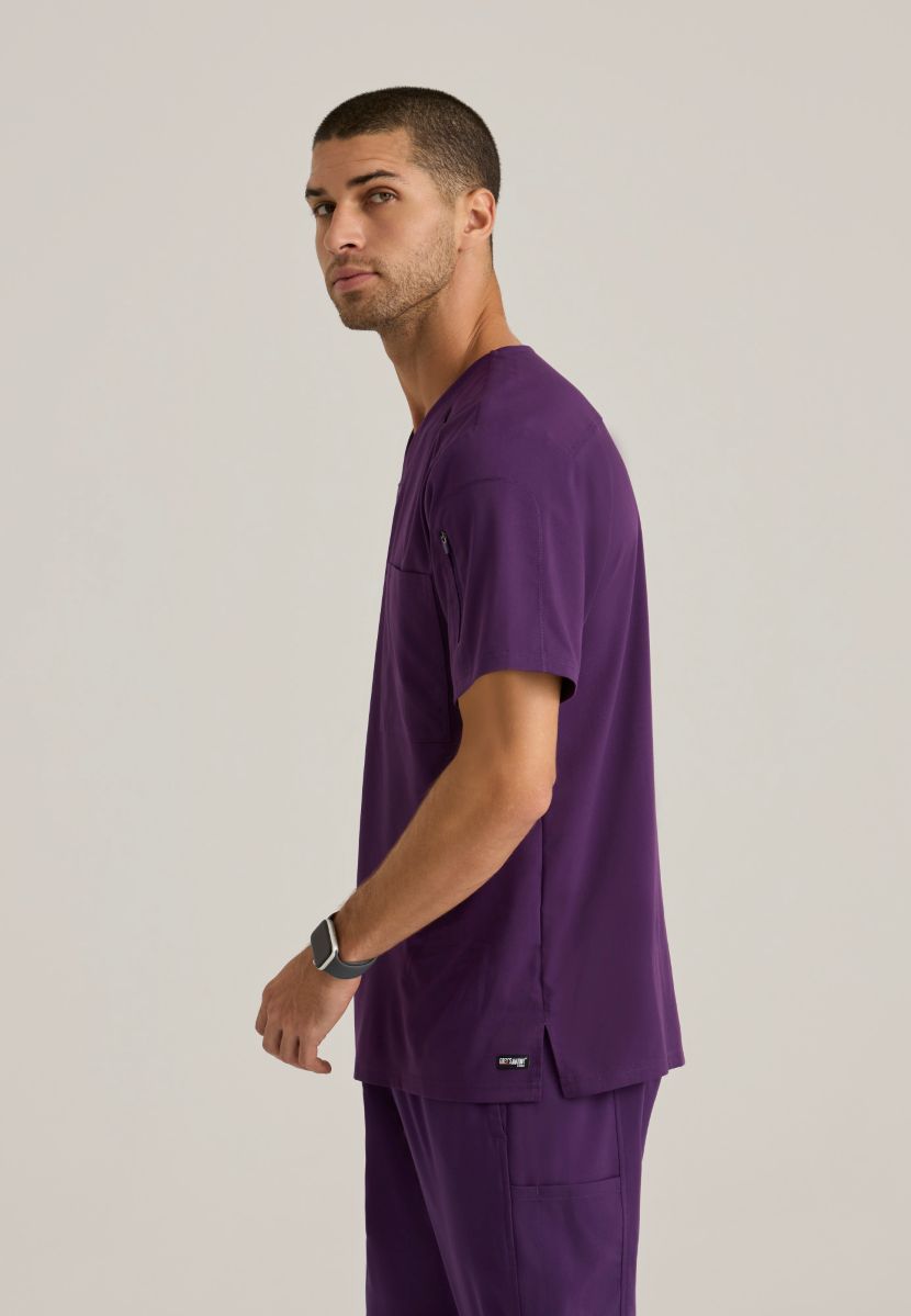 Grey's Anatomy Murphy V-Neck Scrub Top | Eggplant