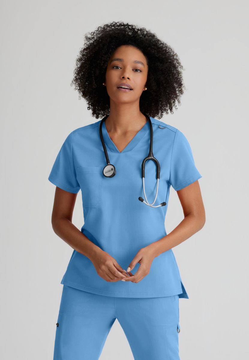 Grey's Anatomy Bree Tuck-in Scrub Top | TRUE CEIL