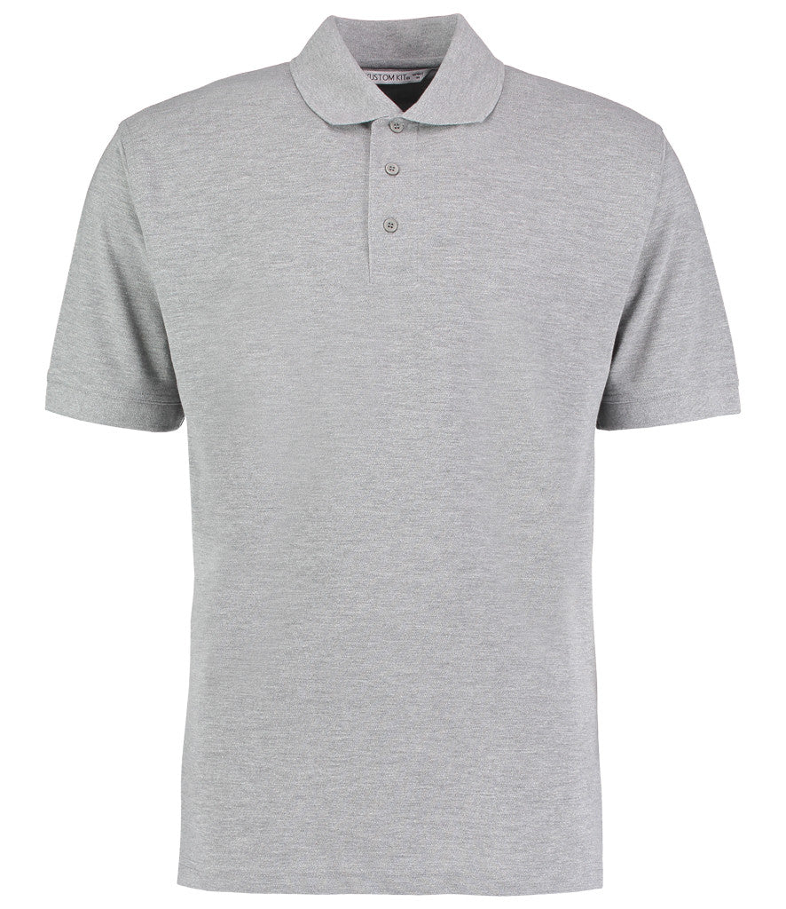 K403 Unisex  Kustom Kit Klassic Poly/Cotton Piqué Polo Shirt | Heather Grey