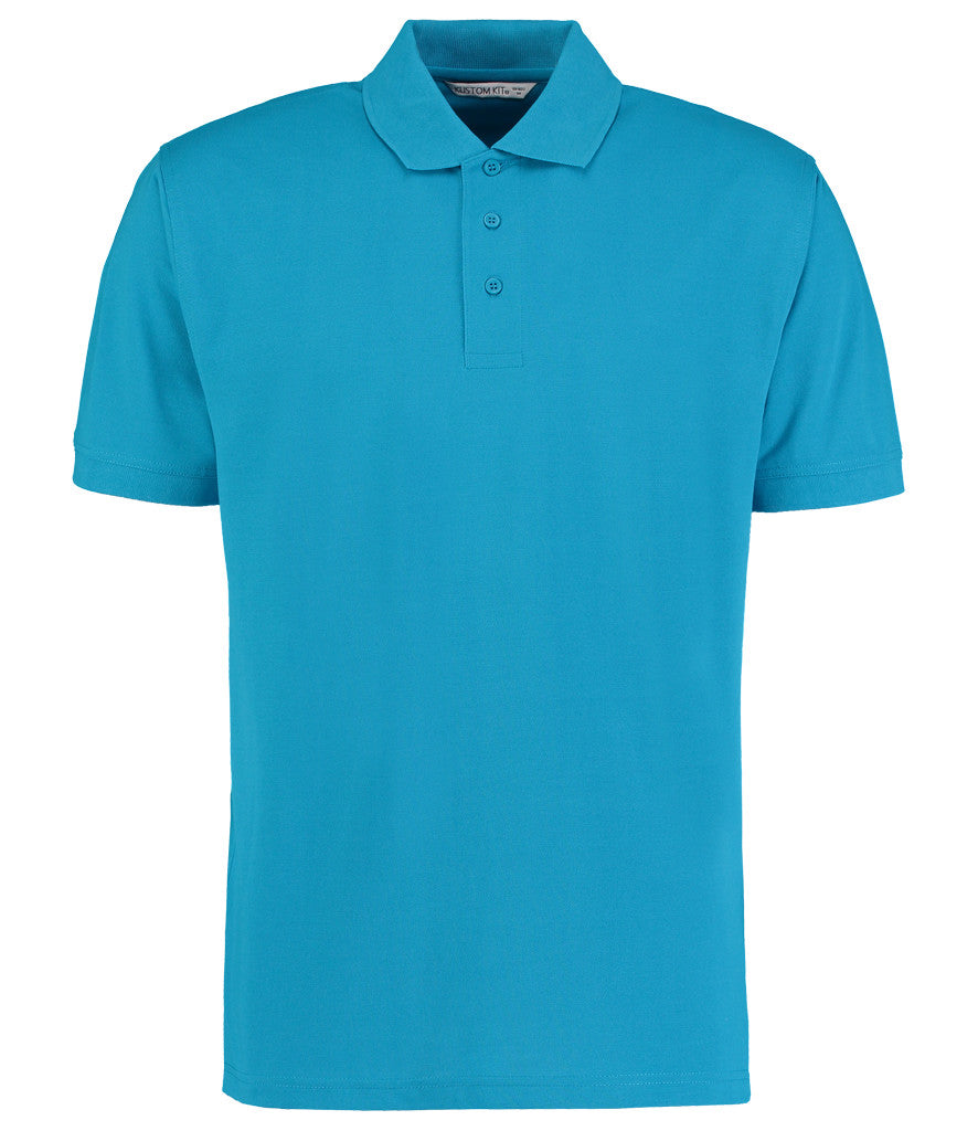 K403 Unisex  Kustom Kit Klassic Poly/Cotton Piqué Polo Shirt | Turquoise Blue
