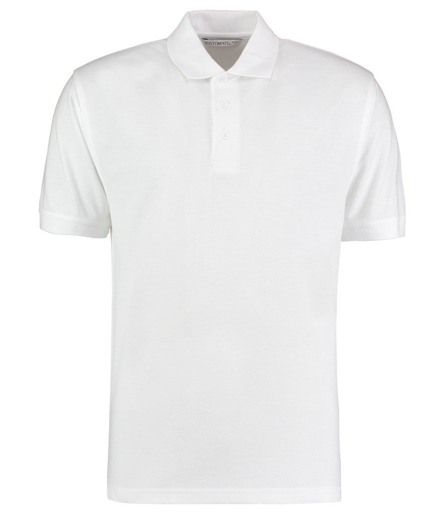 K403 Unisex  Kustom Kit Klassic Poly/Cotton Piqué Polo Shirt | WHITE