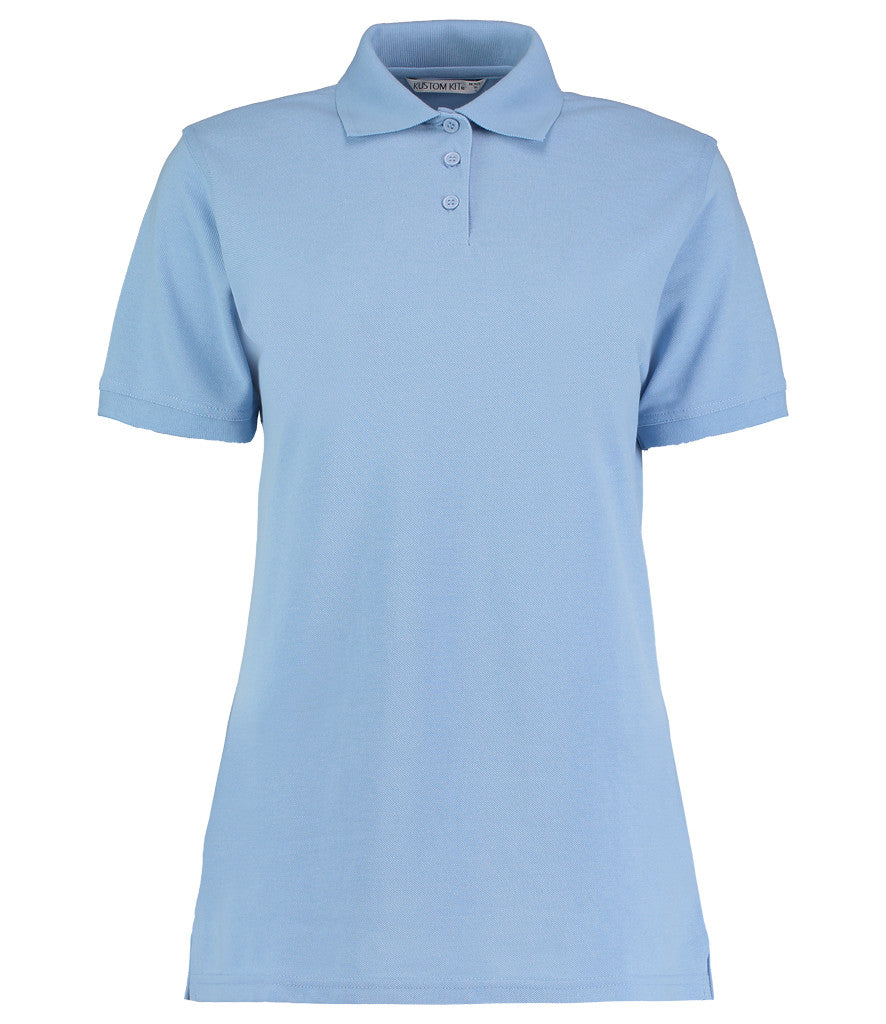 K703 Kustom Kit Ladies Klassic Poly/Cotton Piqué Polo Shirt | Light Blue