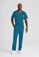 SKECHERS MALE STRUCTURE V-NECK TOP | Bahama / Caribbean