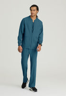 Skechers Men's 3 Pocket Warm-Up Zip Jacket | Bahama / Caribbean