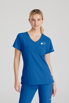 MATER PRIVATE NETWORK LOGO SKECHERS FEMALE RELIANCE 3-POCKET WRAP EFFECT TOP | New Royal