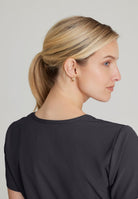 Skechers Reliance 3-Pocket Wrap Effect Scrub Top | Pewter Grey