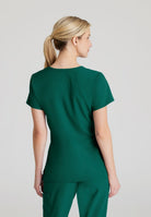 Skechers Reliance 3-Pocket Wrap Effect Scrub Top | Hunter Green