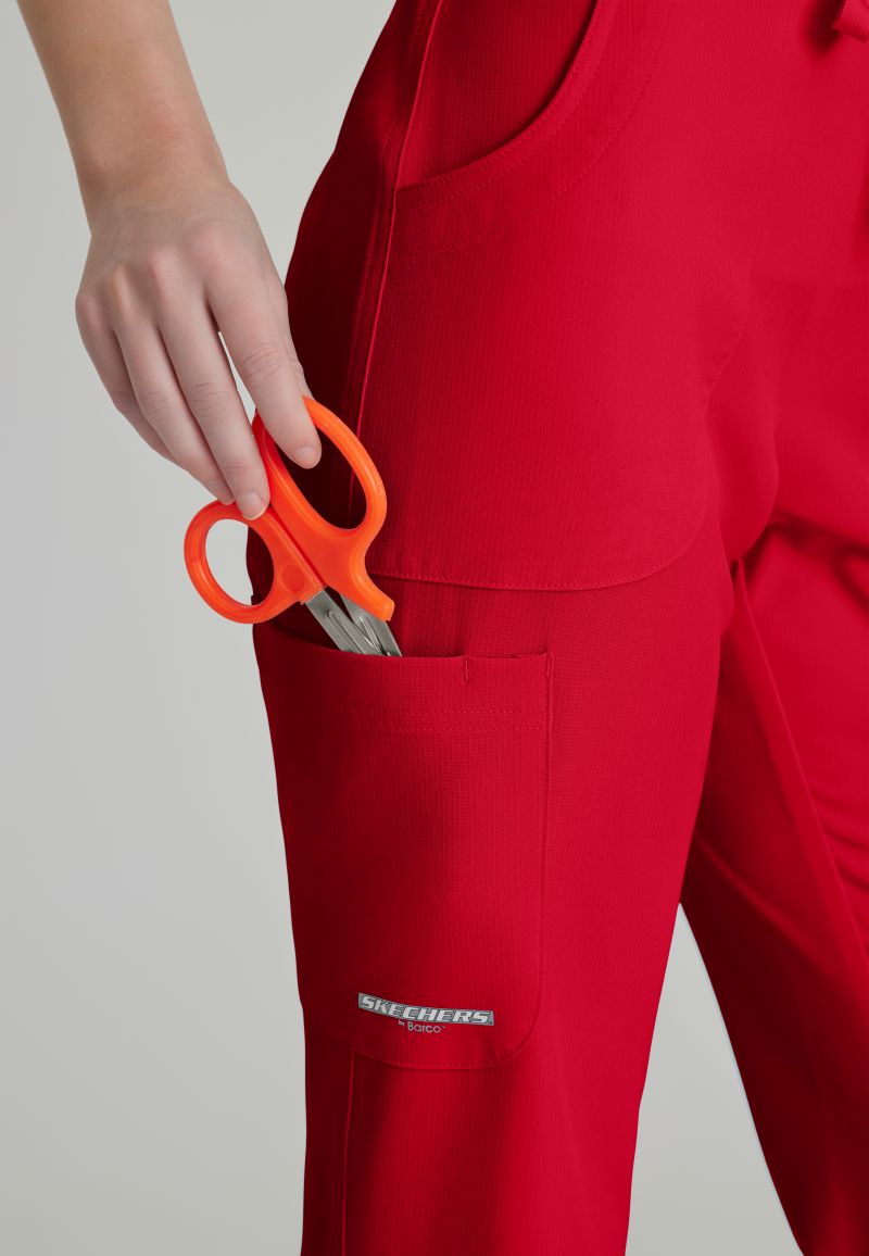 SKECHERS RELIANCE 3-POCKET FLAT FRONT PANTS | RED