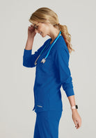 Skechers Women's 2 Pocket Warm-Up Scrub Jacket With Eco-Friendly Stretch Fabric | New Royal
