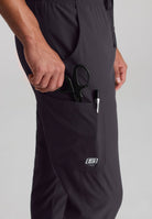 Skecher's Men's Jogger Scrub Pant with Drawstring Elastic Waistband and Cargo Pocket | Pewter Grey
