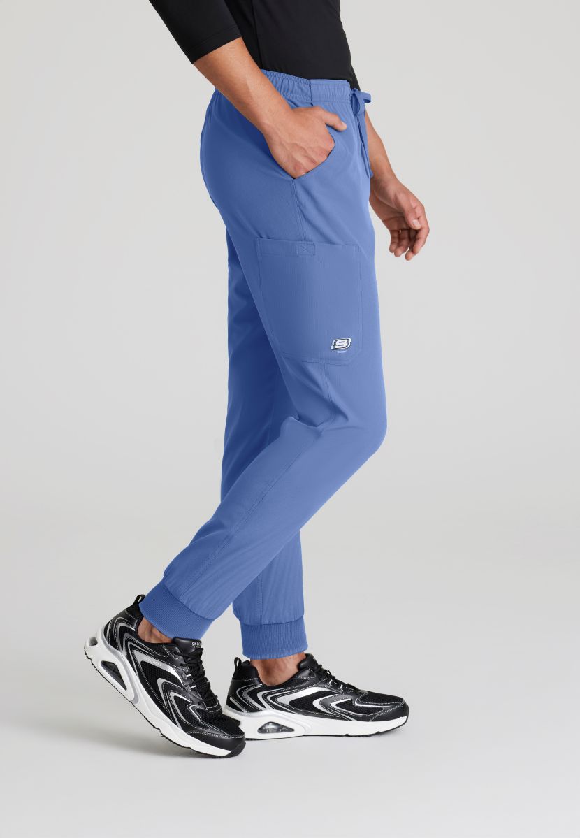 Skecher's Men's Jogger Scrub Pant with Drawstring Elastic Waistband and Cargo Pocket | TRUE CEIL