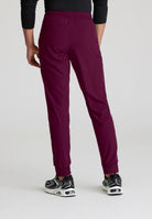 Skecher's Men's Jogger Scrub Pant with Drawstring Elastic Waistband and Cargo Pocket | Wine