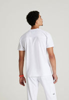 Skechers Thesis Three Pocket Rounded Neck Scrub Top | WHITE