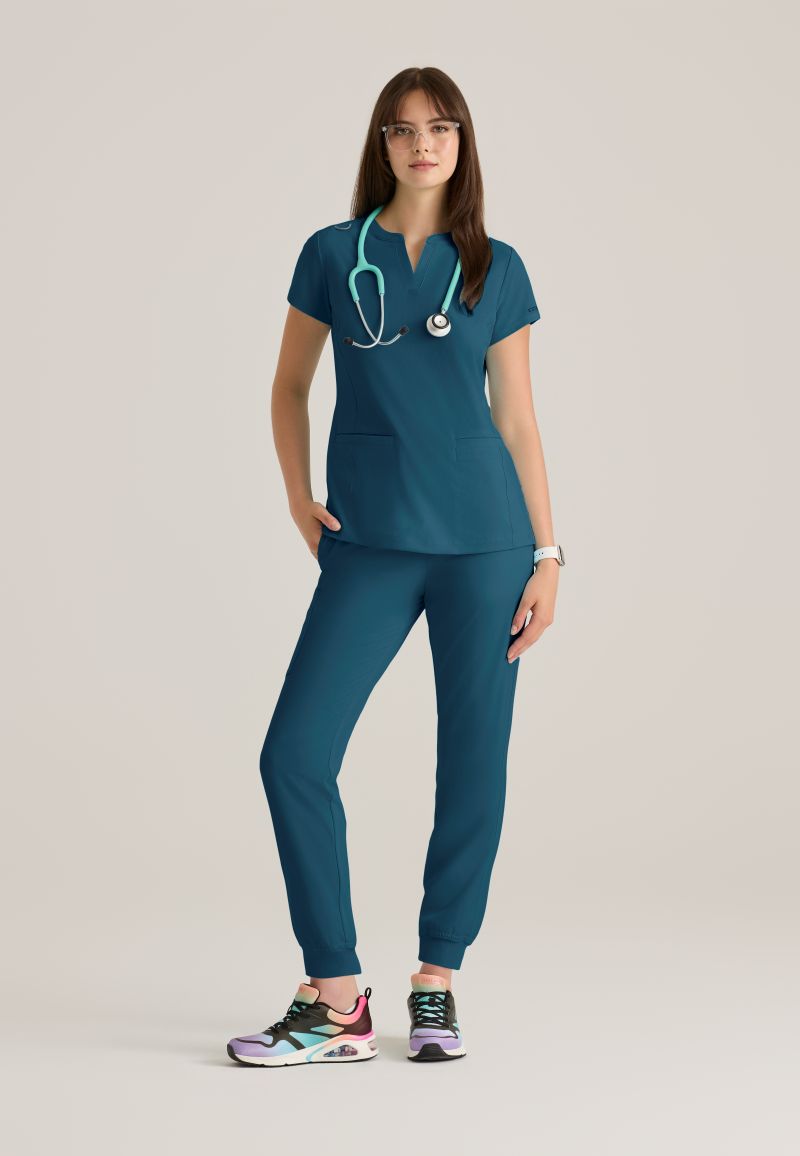 Skechers Women's Coast 2-Pocket Banded Collar Top PRE-ORDER PRODUCT | Bahama / Caribbean