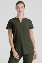 Skechers Coast 2-Pocket Banded Collar Top | OLIVE