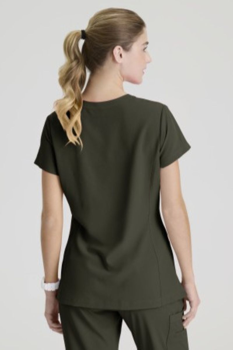 Skechers Coast 2-Pocket Banded Collar Top | OLIVE