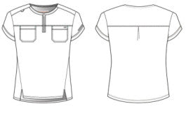 Skechers Ripstop Trek Women's 2 Pocket Scrub Top | MAIN-IMAGE