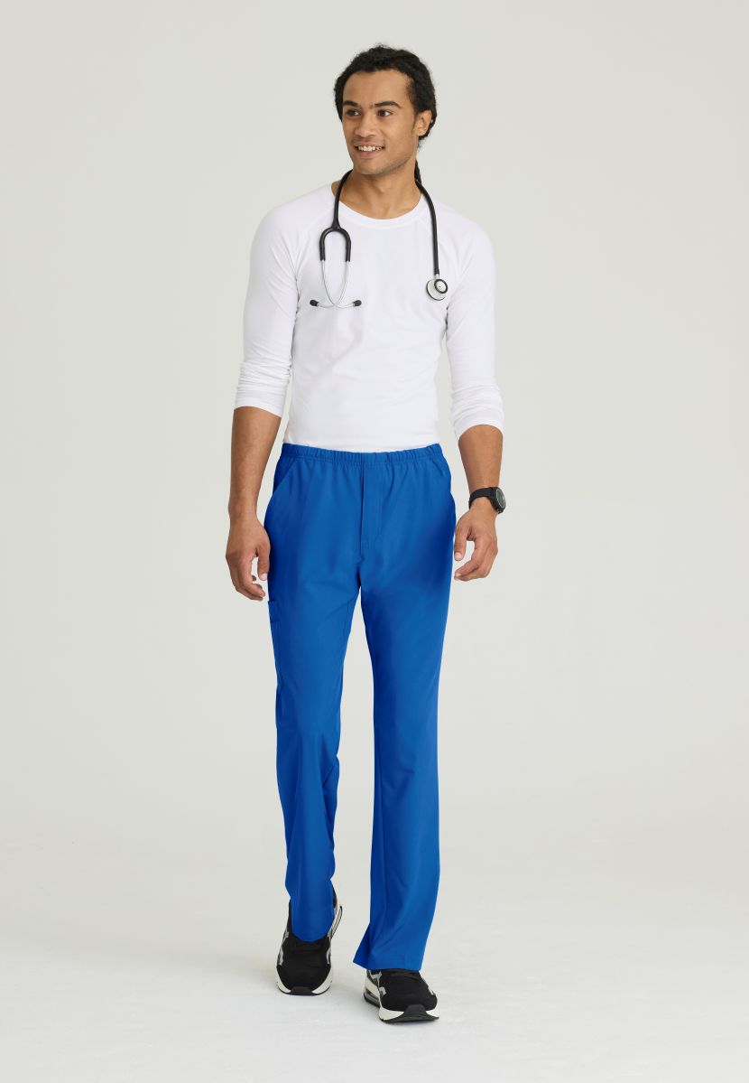 SKECHERS MALE STRUCTURE 4 POCKET ELASTIC WAISTBAND PANT | New Royal