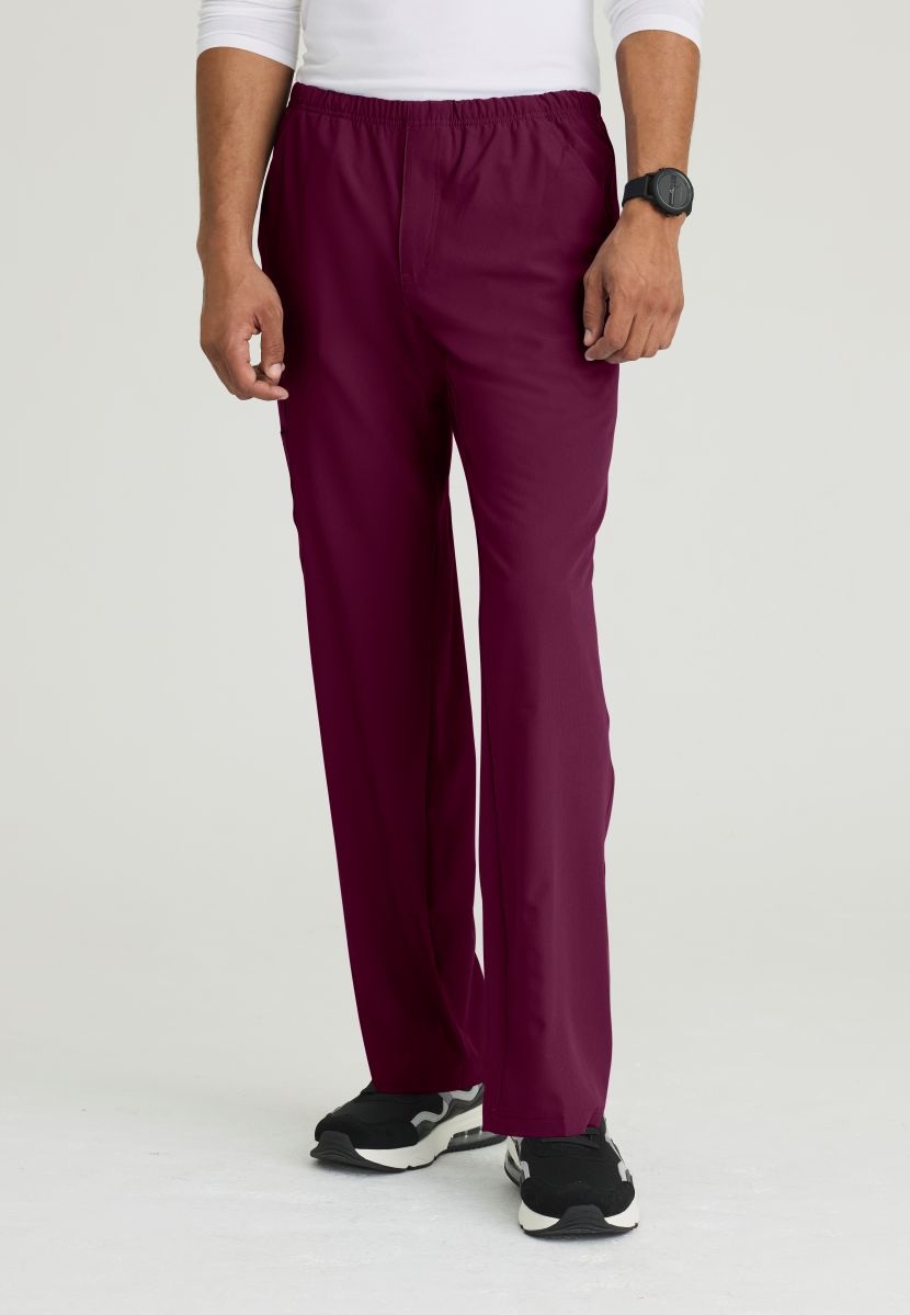SKECHERS MALE STRUCTURE 4 POCKET ELASTIC WAISTBAND PANT | Wine