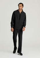 Skechers Men's 3 Pocket Warm-Up Zip Jacket | BLACK