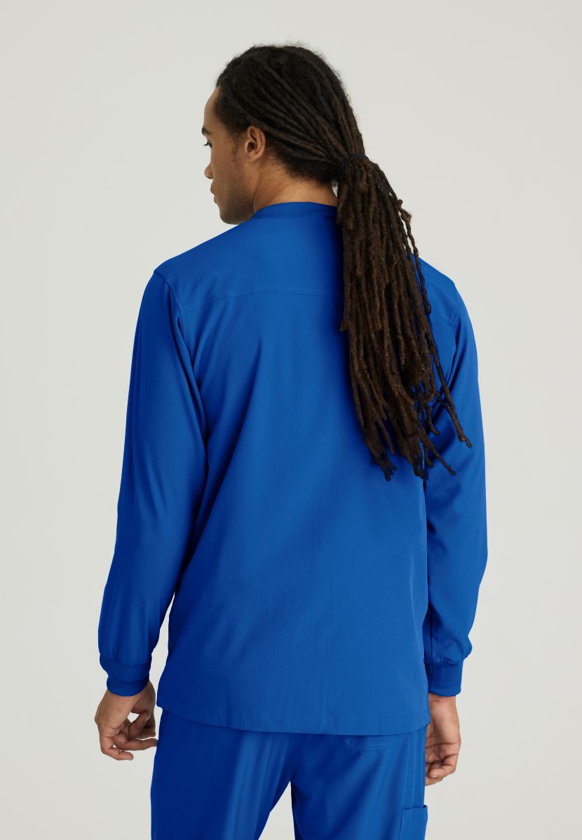 Skechers Men's 3 Pocket Warm-Up Zip Jacket | New Royal