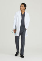 Skechers Men's 3 Pocket 4-Button Lab Coat | WHITE