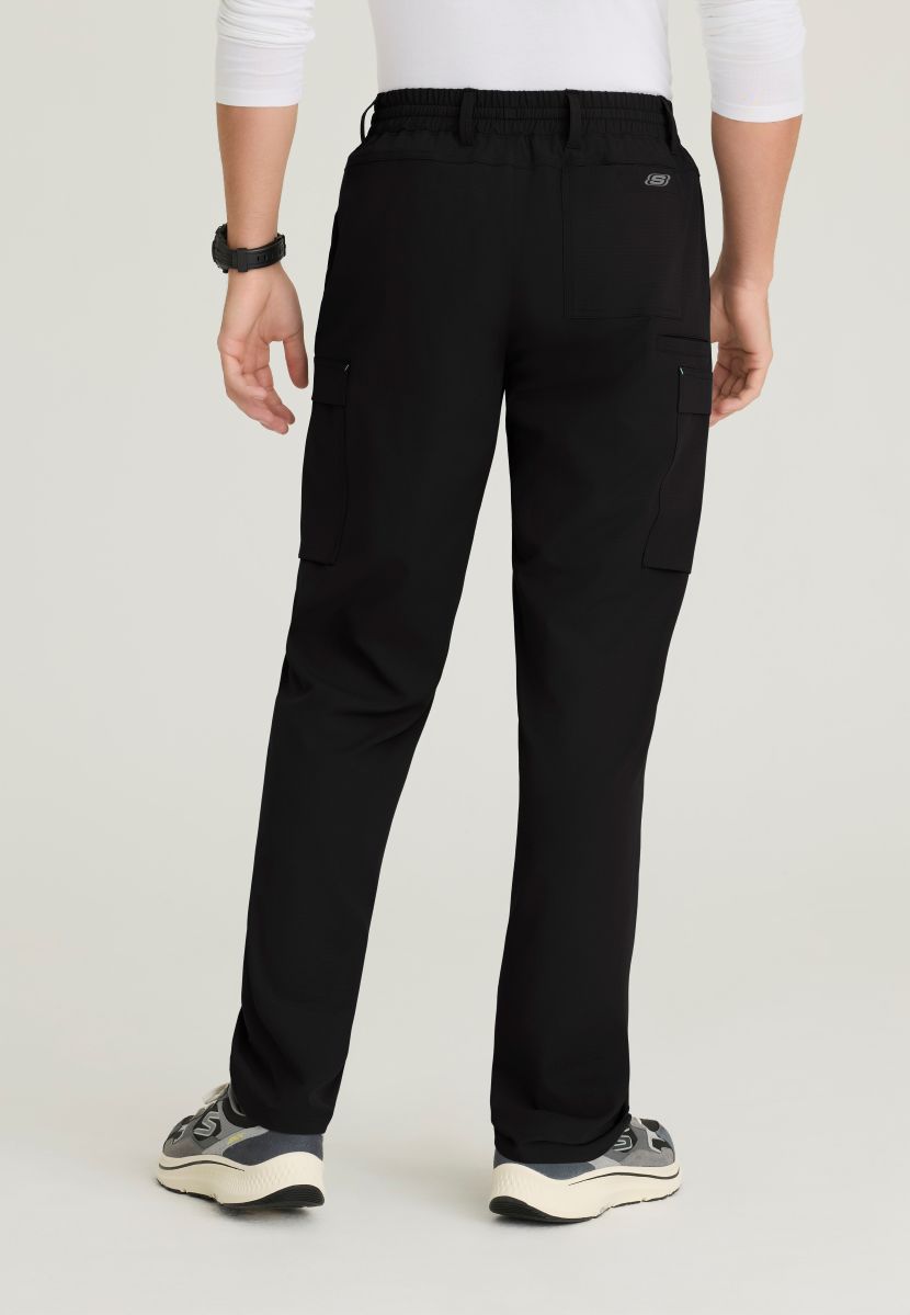 Terrain Men's 6 Pocket Double Cargo Pocket Straight Leg Pant | BLACK