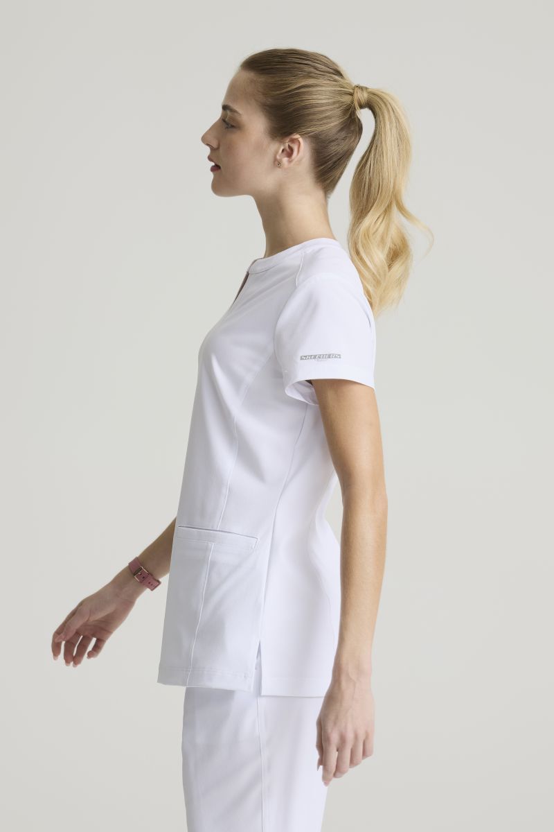 Skechers Women's Coast 2-Pocket Banded Collar Top PRE-ORDER PRODUCT | WHITE
