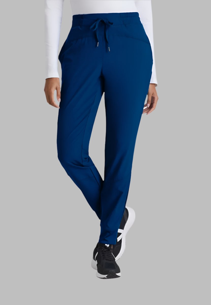 Barco One Drawstring Female Jogger Style Scrub Trousers | NAVY