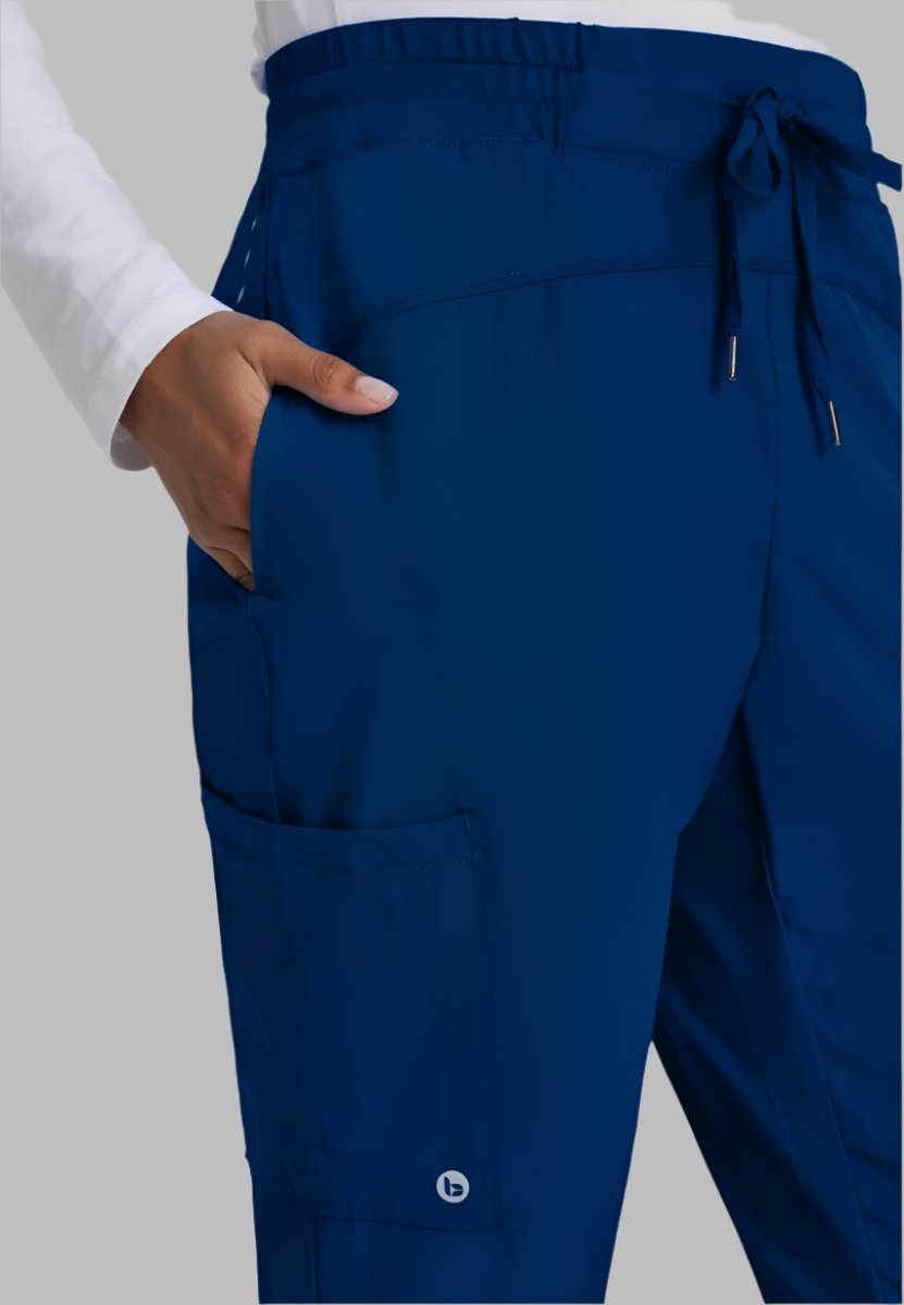 Barco One Drawstring Female Jogger Style Scrub Trousers | NAVY