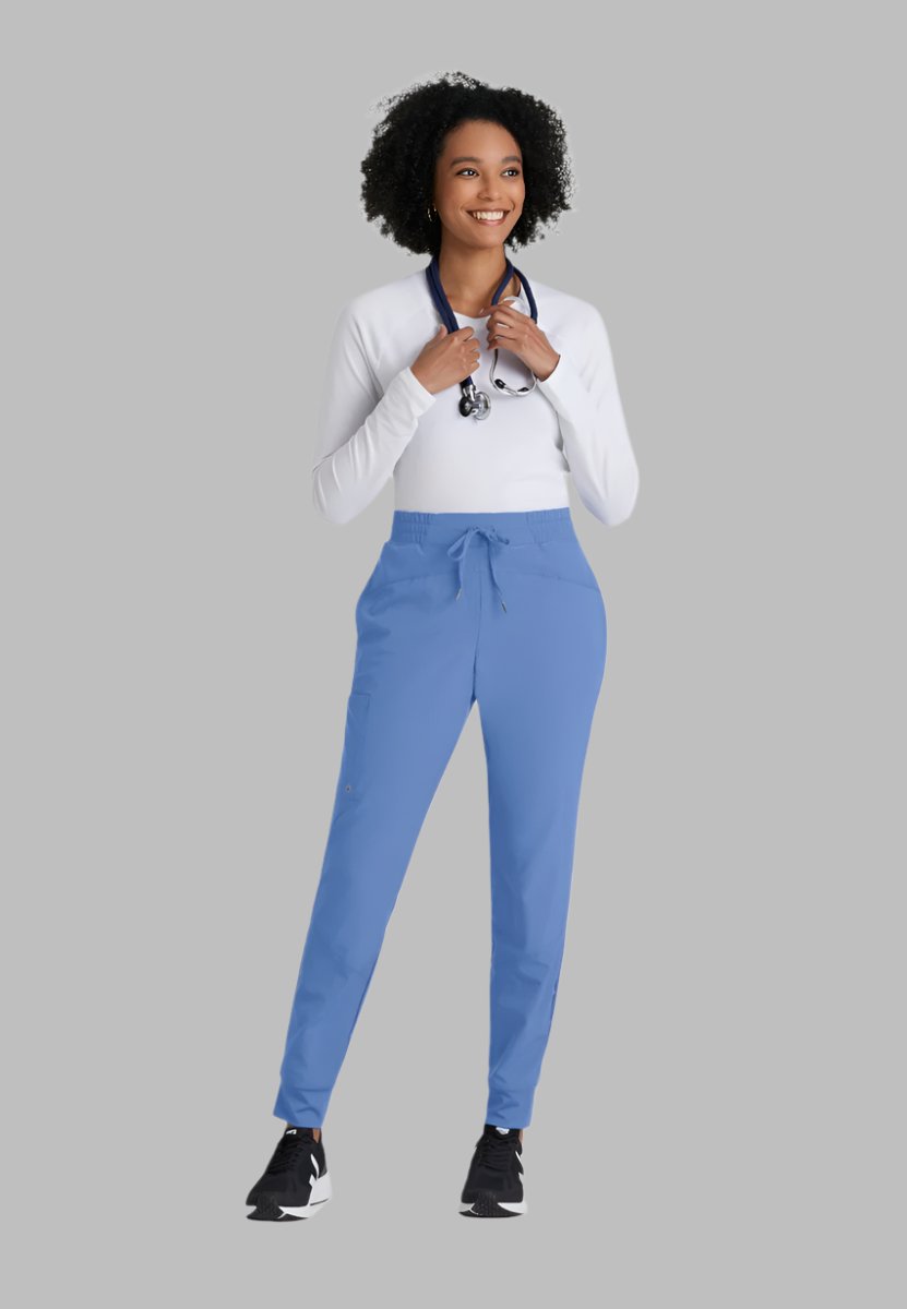 Barco One Drawstring Female Jogger Style Scrub Trousers | TRUE CEIL