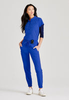 Barco Unify 1-Pocket Button Collar Tuck-In ScrubTop | New Royal