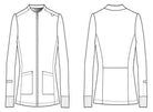 Barco Unify 3-Pocket Zip Front Warm-up Scrub Jacket | MAIN IMAGE