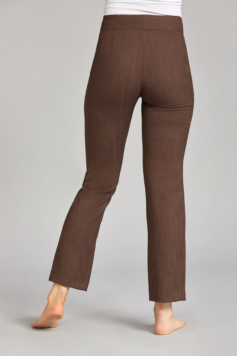 CLASSIC TROUSERS | BROWN LINEN LOOK