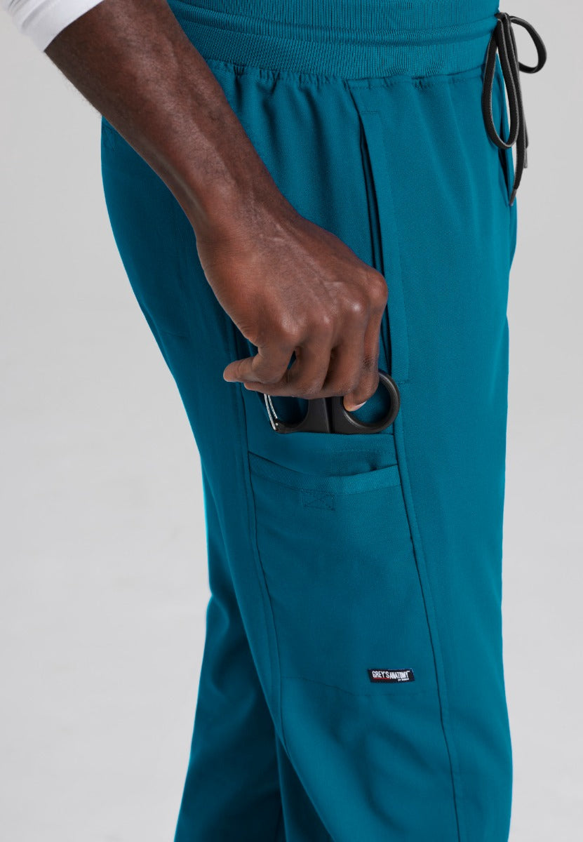 Grey's Anatomy Spandex Stretch Men's 6 Pocket Straight Pant | Bahama / Caribbean