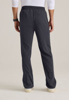 Greys Anatomy Men's 6 Pocket Straight Pant Shorter Leg Length 30" | Steel