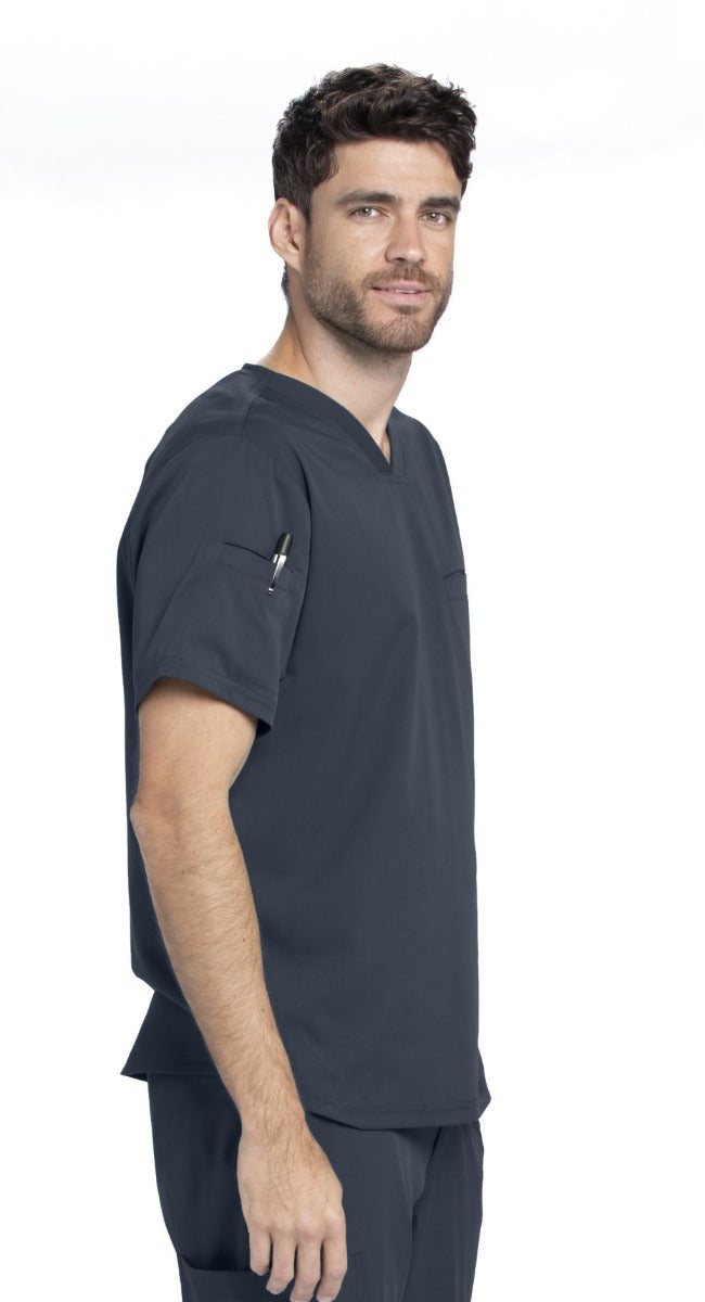 Grey s Anatomy Active Spandex Stretch Men s 3 Pocket V Neck Scrub Tops