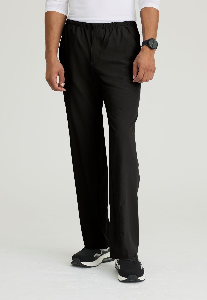 SKECHERS MALE STRUCTURE 4 POCKET ELASTIC WAISTBAND PANT | BLACK