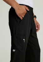 SKECHERS MALE STRUCTURE 4 POCKET ELASTIC WAISTBAND PANT | BLACK