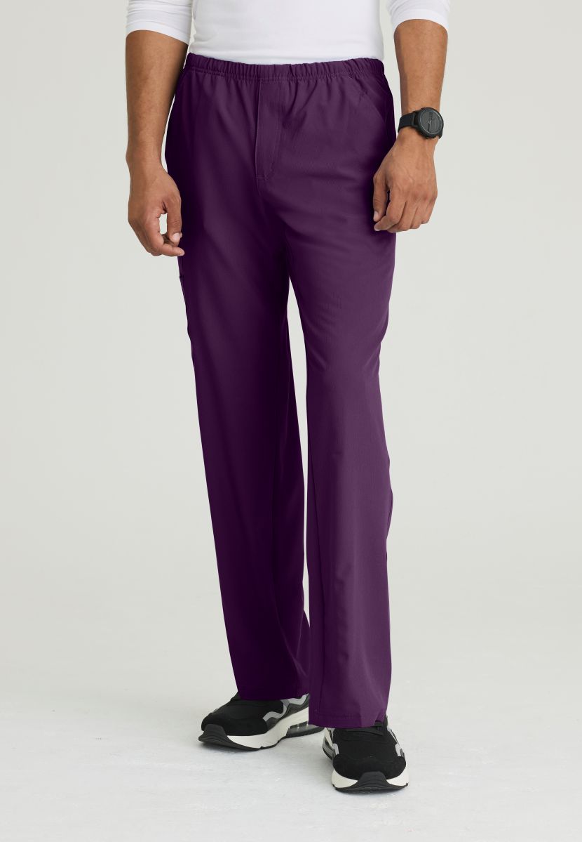 SKECHERS MALE STRUCTURE 4 POCKET ELASTIC WAISTBAND PANT | Eggplant