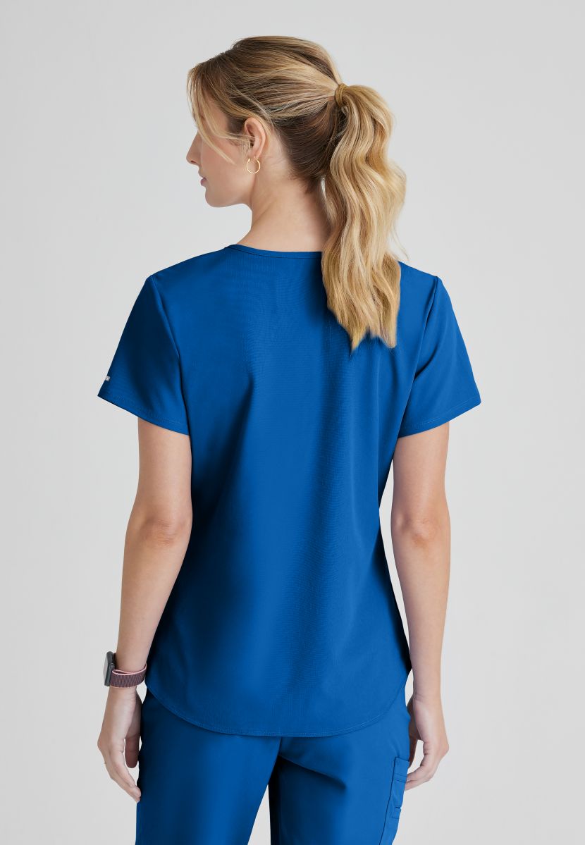 SKECHERS BREEZE 3-POCKET SHAPED HEM TOP | New Royal